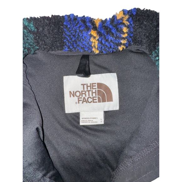 The North Face Women’s Oversized Sherpa Fleece Pullover Plaid Jacket L - Picture 9 of 10